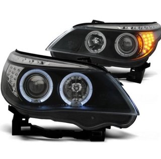 Faros delanteros Angel eyes BMW Serie 5 E60 E61