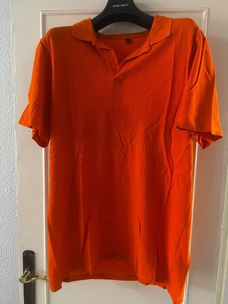 Polo de trabajo manga corta naranja