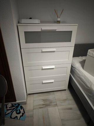 Cajonera blanca de 4 cajones
