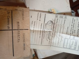 Documento Antiguo Giro Postal 1937