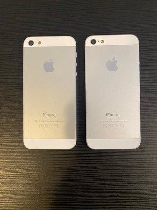 Pack 2 iPhone 5 Apple – Blanco/Plata – Originales