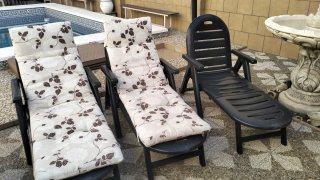 Set de 3 Tumbonas para Piscina
