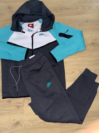 chandal nike tech azul y gris talla M