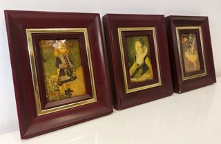 3 Cuadros antiguos de RENOIR de 1950 al esmalte