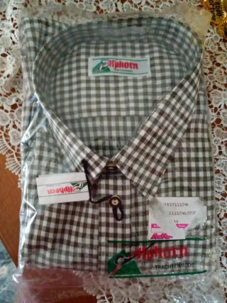 Camicia Alphorn a quadri verde