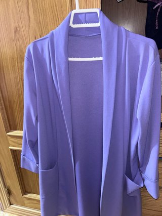 Chaqueta de vestir morada
