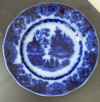 Plato Sargadelos Cerámica Azul