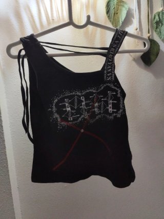 Camiseta Gótica Negra Talla M