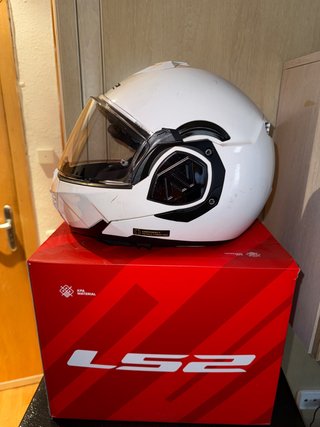 Casco Moto LS2 Blanco Talla L