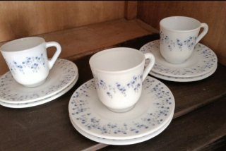 Set de 3 Tazas de Café Vintage