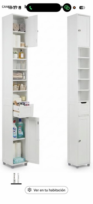 Mueble de Baño Alto Blanco