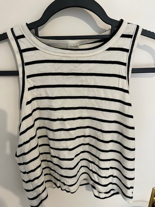 Camiseta de tirantes a rayas