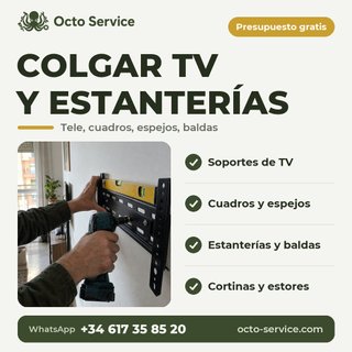 Colgar TV, cuadros y estanterías | Valencia