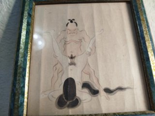 Shunga Japonés enmarcado