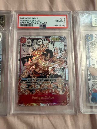 Carta One Piece Portgas D. Ace PSA 10 op02