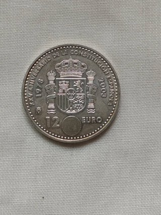 Moneda 12€ XXV Aniversario Constitución