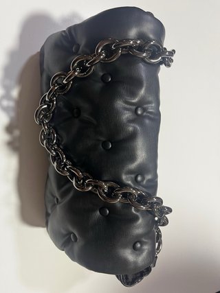 Bolso Acolchado Zara Negro