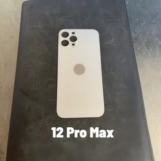 Cristallo posteriore iPhone 12 Pro Max bianco