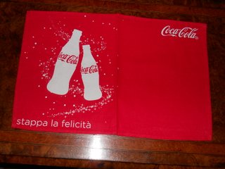 Set 4 tovagliette americana tessuto di Coca-Cola.