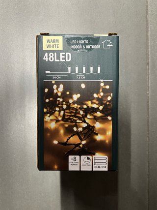 Luces de Navidad 48 LED Blanco Cálido