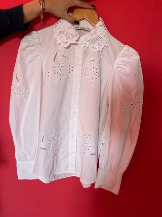 Camisa Blanca Zara con Bordados