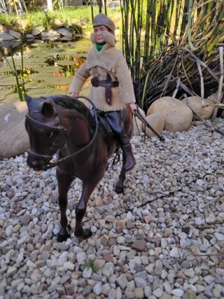 Figura Madelman Trampero con Caballo