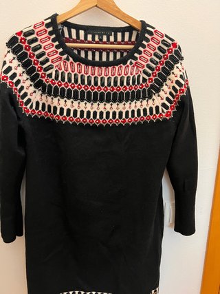 Vestido de punto Tintoretto estampado