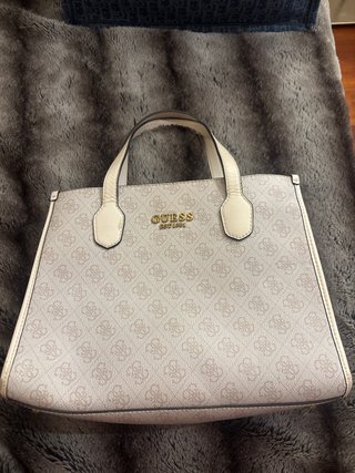 Bolso Tote Guess Beige Monogram