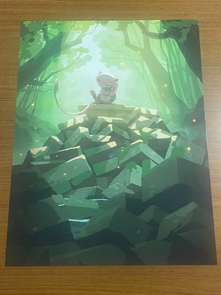 Lámina Mew Pokémon 40x30 papel fotográfico
