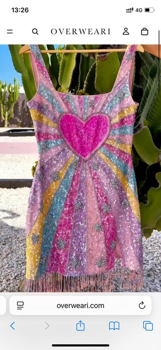 Vestido fiesta vintage OVERWEARI talla única