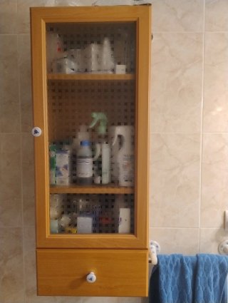Armario de baño colgante de madera