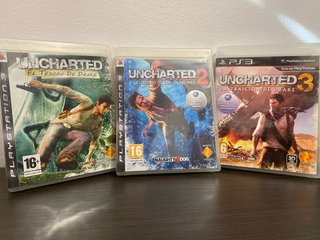 Uncharted 1, 2 y 3 (PS3)