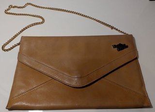Bolso de mano vintage de Petite Fleur de piel 80s