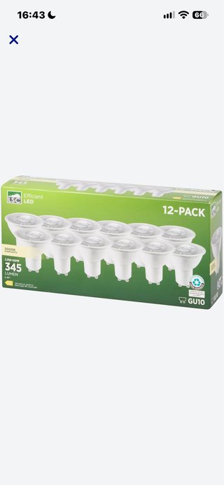 Pack 12 Bombillas LED LSC GU10