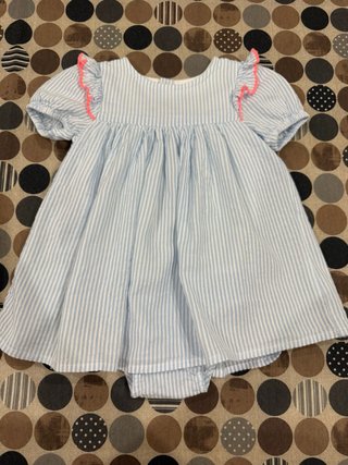 Vestido de Rayas Azul y Blanco