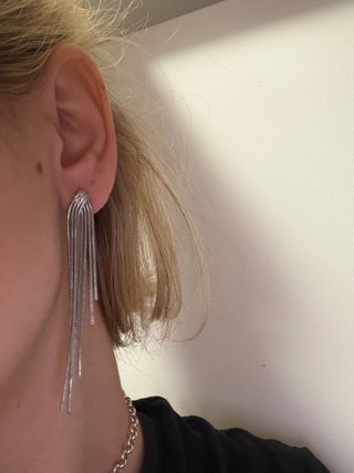 Pendientes plateados