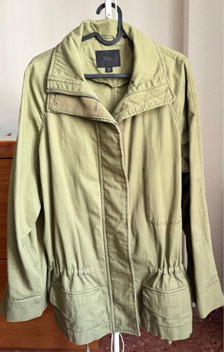 Parka Zara Verde Oliva