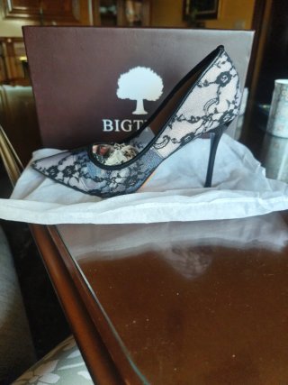 Zapatos de tacón Bigtree encaje