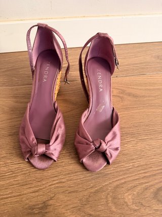 Sandalias de tacón Zendra moradas