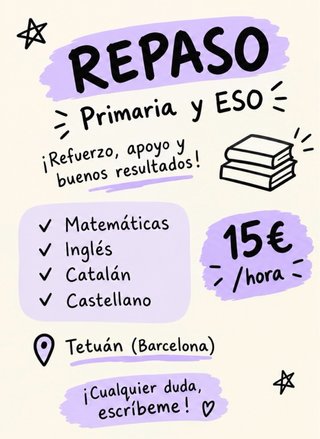 Clases de repaso Primaria y ESO