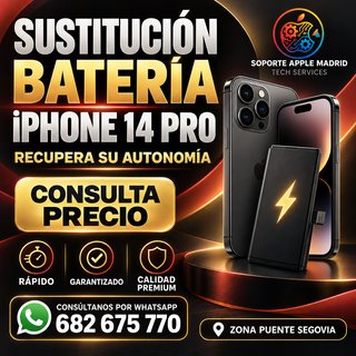Sustitución Batería Premium iPhone 14 Pro