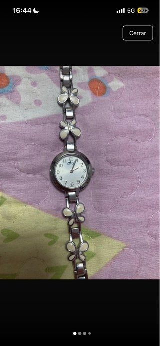 Reloj Lotus Plateado mariposas