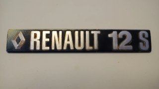 Logotipo Renault 12 S años 70
