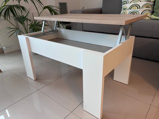Mesa de centro elevable