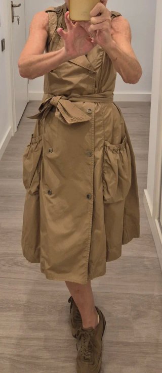 Vestido Massimo Dutti Beige