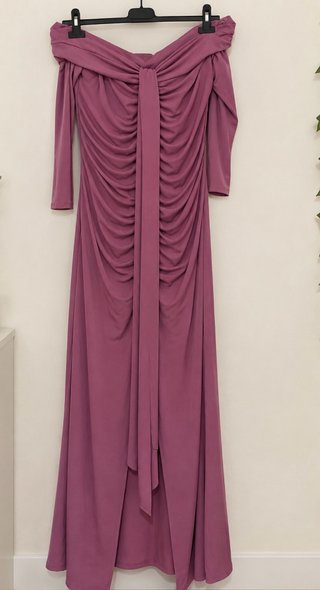 Vestido largo palabra de honor