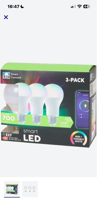 Pack 3 Bombillas LED LSC Smart Connect