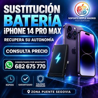 Sustitución Batería Premium iPhone 14 Pro Max