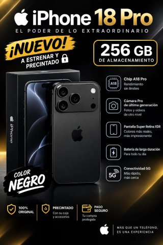 iPhone 18 Pro 256GB Negro