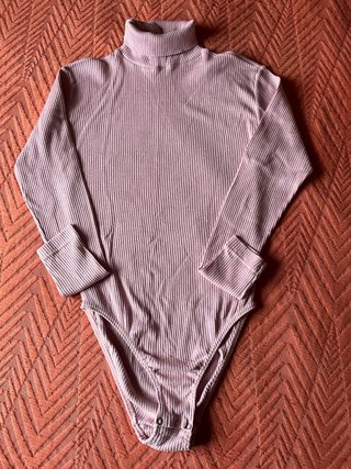 Body de Manga Larga Rosa, talla G